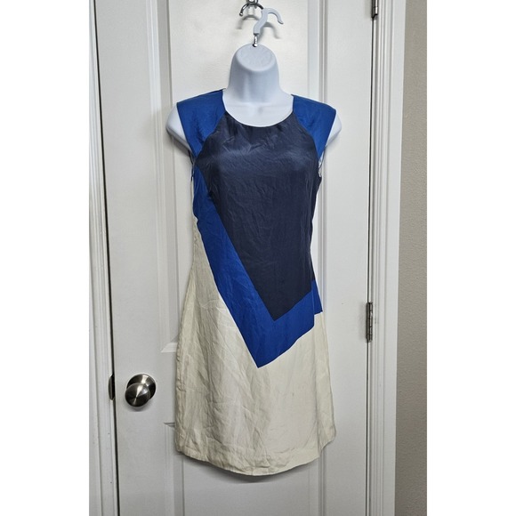 FRENCH CONNECTION Silk Dress Sz 0 Nwt Flaw - Picture 1 of 16